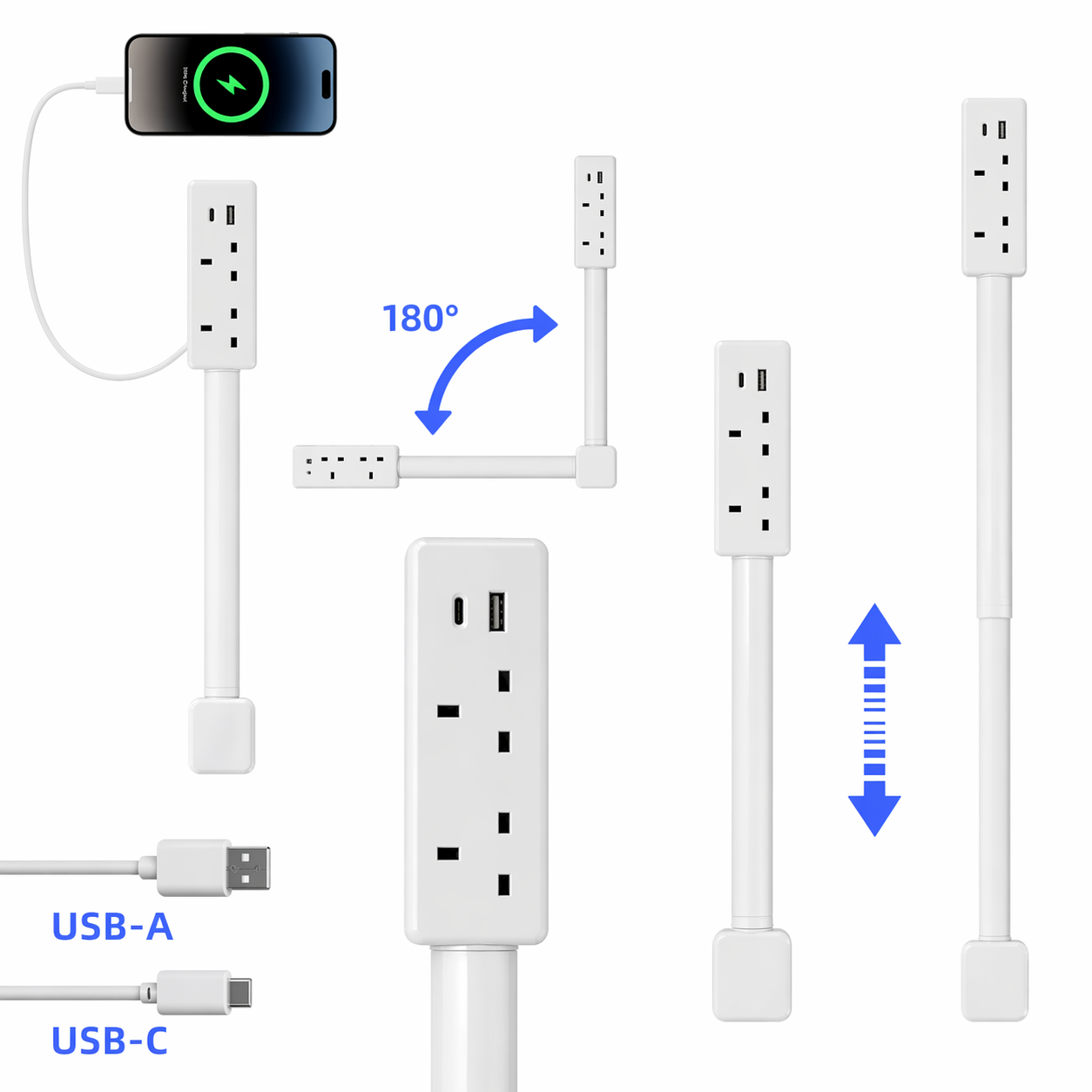 Rotating Wall Plug Extender