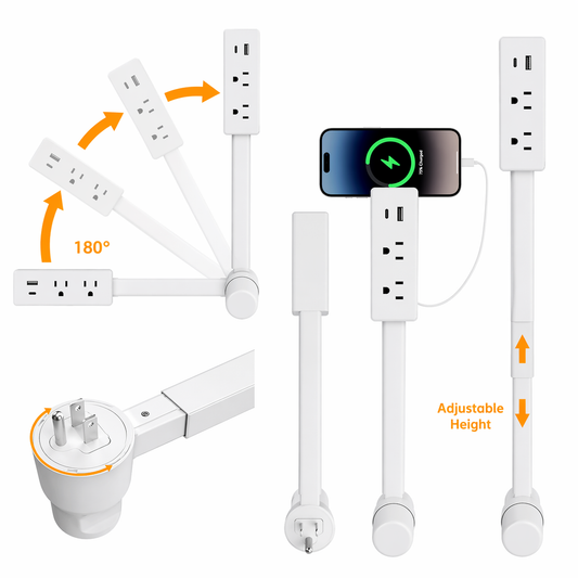 Rotating Wall Plug Extender