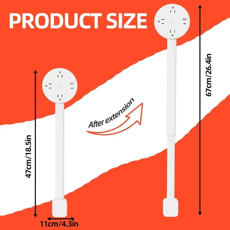 Rotating Wall Plug Extender